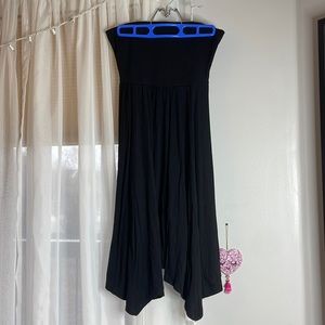Tube top black dress